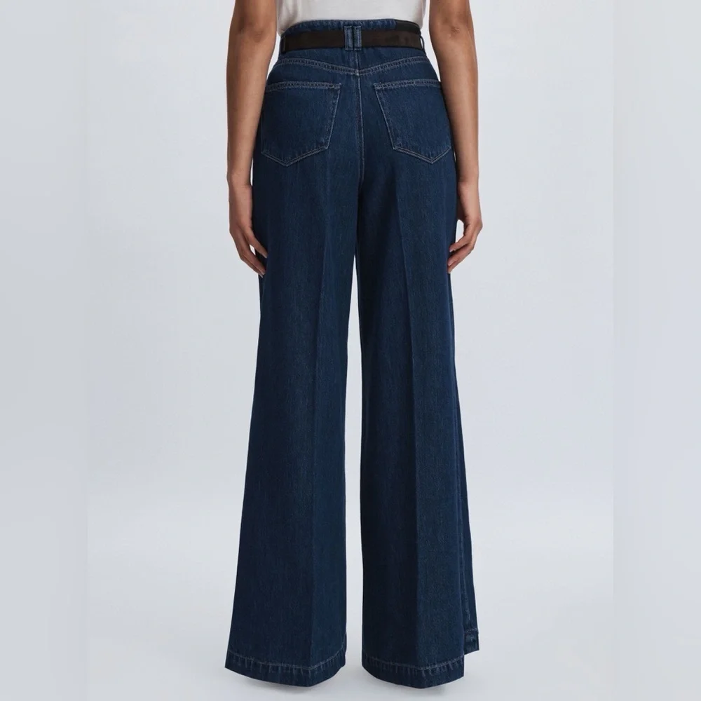 PAIGE Dark Blue Flare Jeans - Picture 2 of 15